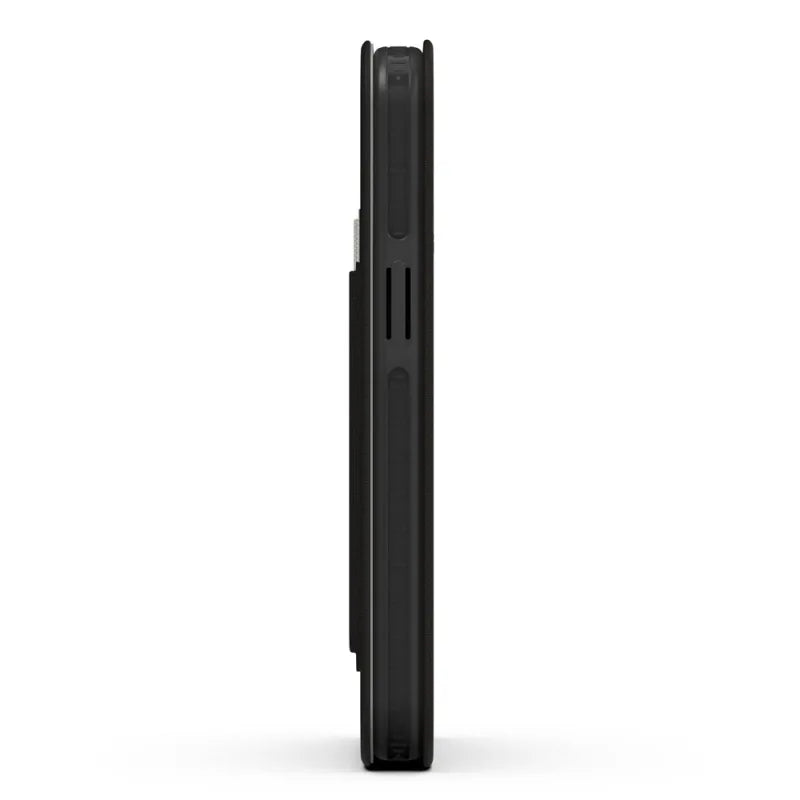 EFM Miami Leather Wallet Case Armour with D3O For iPhone 13 Pro Max - Smoke Black