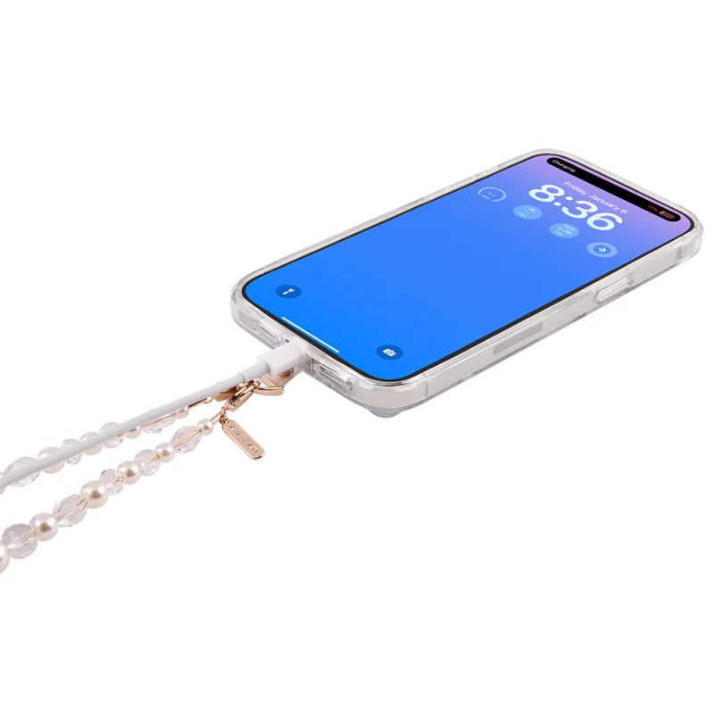 Case-Mate Beaded Phone Wristlet Universal - Crystal Pearl