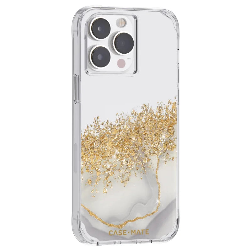 Case-Mate Karat Marble Case For iPhone 14 Pro (6.1") - White Marble