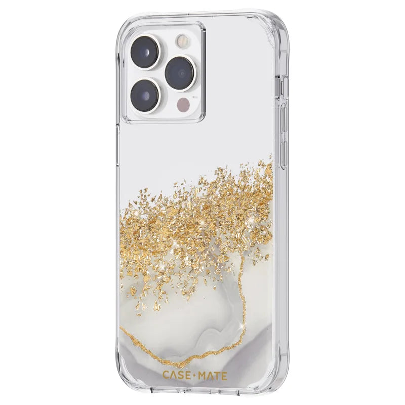 Case-Mate Karat Marble Case For iPhone 14 Pro (6.1") - White Marble