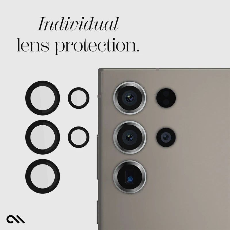 Case-Mate Aluminum Ring Lens Protector For Samsung Galaxy S24 Ultra - Black