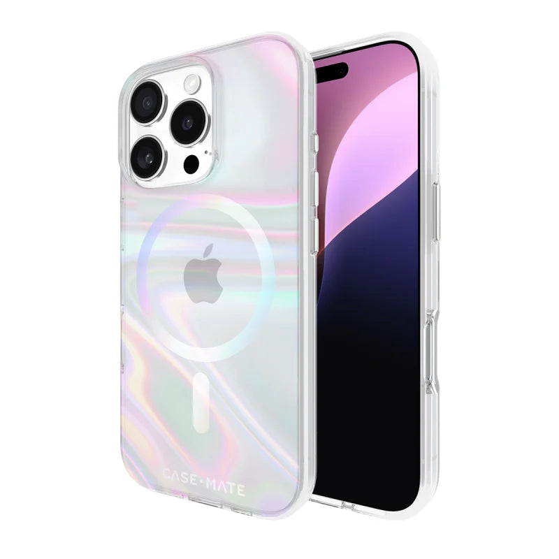 Case-Mate Soap Bubble MagSafe Case For iPhone 16 Pro - Iridescent
