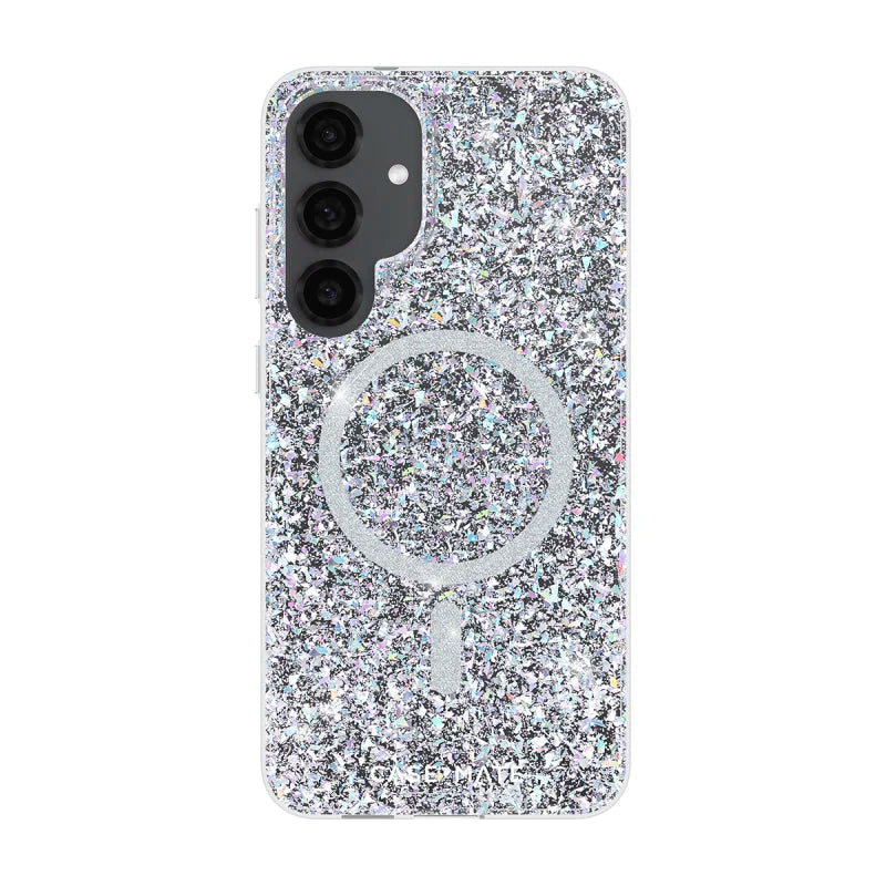 Case-Mate Twinkle Case For Samsung Galaxy S25+ - Disco w/ Magnet - Silver / Clear