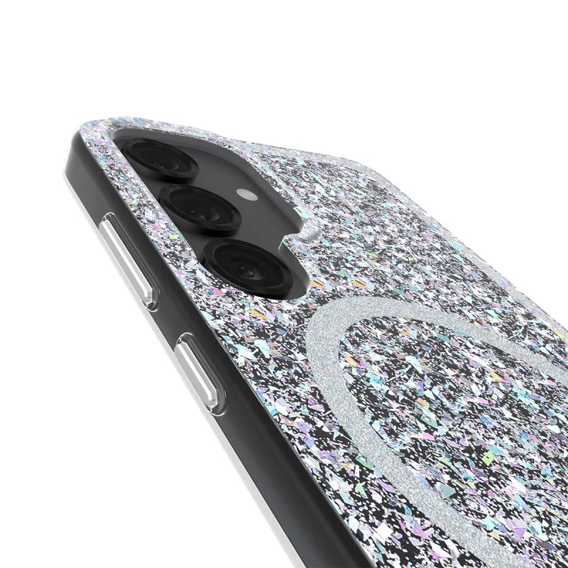 Case-Mate Twinkle Case For Samsung Galaxy S25+ - Disco w/ Magnet - Silver / Clear