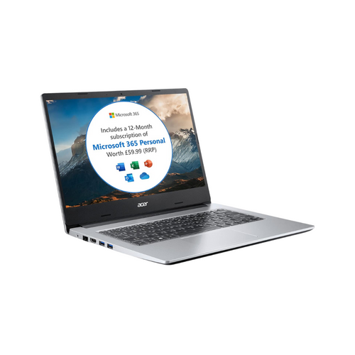 Acer Aspire 1 A114 Series N20q1 Intel Celeron N4500 @ 1.1GHz 4GB 128GB Silver