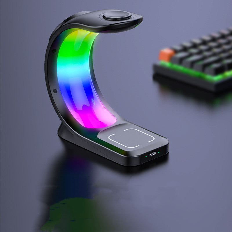 4 in 1 Magnetic Wireless Charger Station with RGB Light