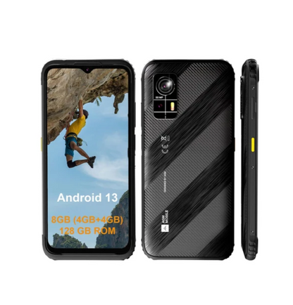AGM H6 Lite 4G Rugged Smartphone 128GB IP69 6.52″ Screen Black