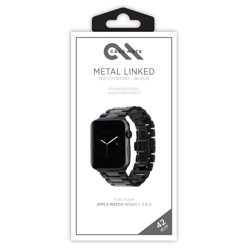Case-Mate Linked Apple Watch band For Apple Watch Series 4/5/6/SE 42-44mm - Black / Space Grey