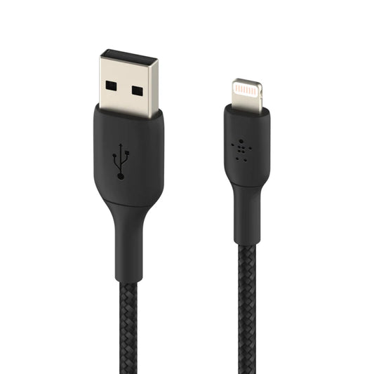Belkin BoostCharge Lightning to USB-A Braided Cable, 1m For Apple Devices