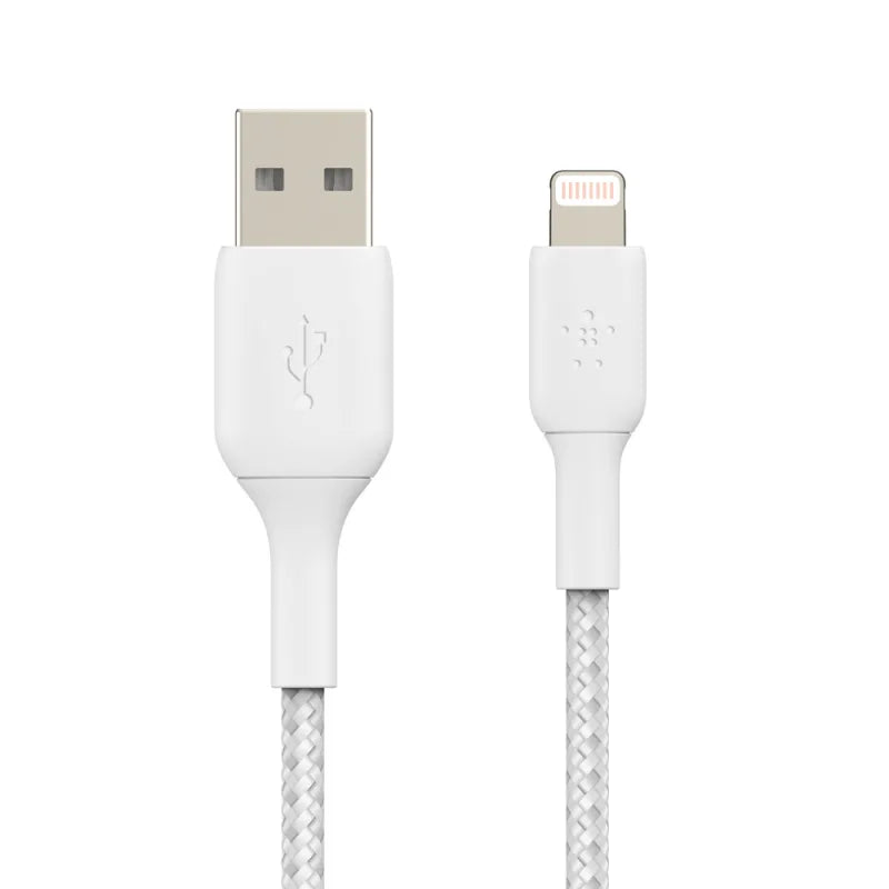 Belkin BoostCharge Lightning to USB-A Braided Cable, 1m For Apple Devices