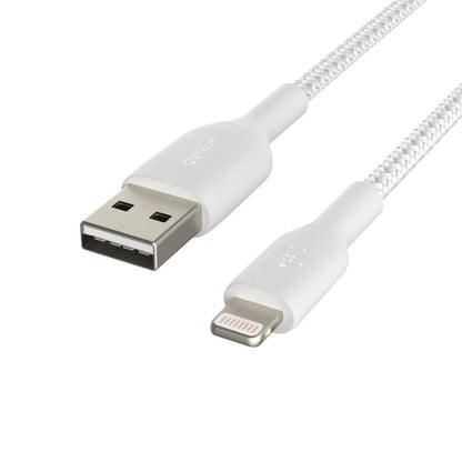 Belkin BoostCharge Lightning to USB-A Braided Cable, 1m For Apple Devices