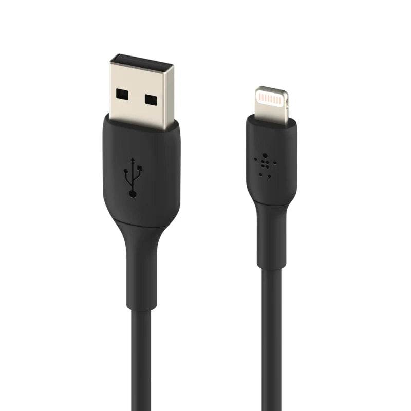 Belkin BoostCharge Lightning to USB-A 2M Cable For Apple Devices - Black