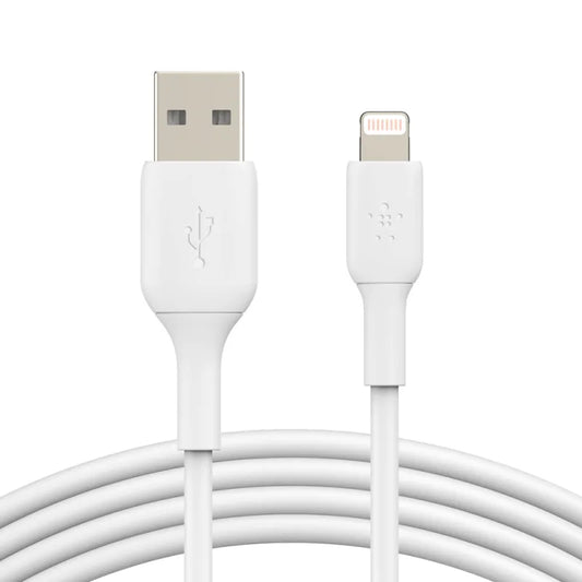 Belkin BoostCharge Lightning to USB-A 2M Cable For Apple Devices - White
