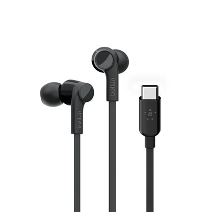 Belkin USB-C IN-EAR HEADPHONE BLACK Universally compatible - Black