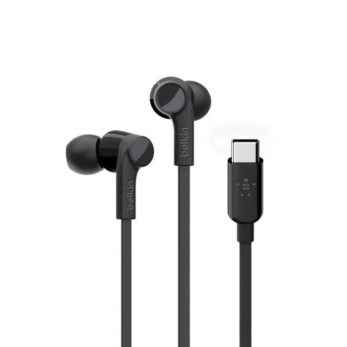 Belkin USB-C IN-EAR HEADPHONE BLACK Universally compatible - Black