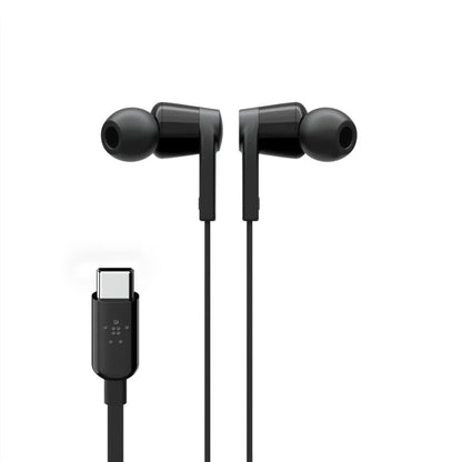 Belkin USB-C IN-EAR HEADPHONE BLACK Universally compatible - Black