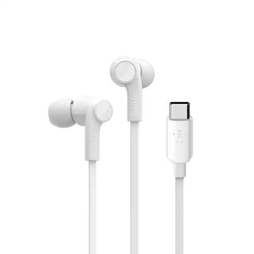 Belkin USB-C IN-EAR HEADPHONES WHITE Universally compatible - White