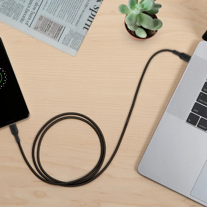 Belkin BoostCharge USB-C to USB-C Braided 1M Cable Universally compatible - Black
