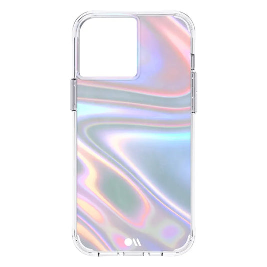 Case-Mate Soap Bubble Case Antimicrobial For iPhone 13 Pro Max (6.7") Iridescent