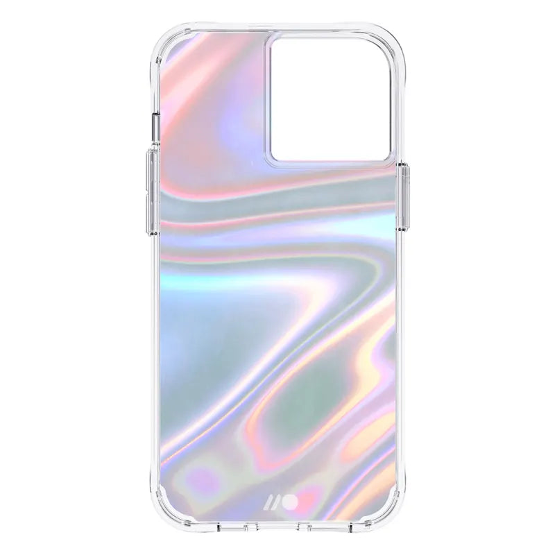 Case-Mate Soap Bubble Case Antimicrobial For iPhone 13 Pro Max (6.7") Iridescent