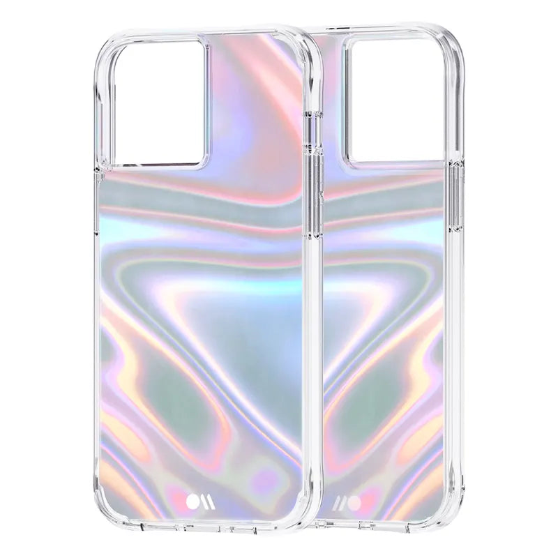 Case-Mate Soap Bubble Case Antimicrobial For iPhone 13 Pro Max (6.7") Iridescent