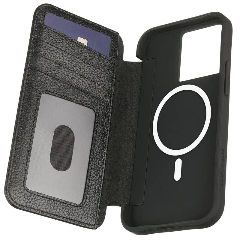 Case-Mate Tough Wallet Folio Case w/MagSafe For iPhone 13 (6.1") Black