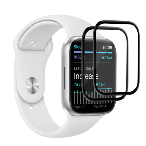 EFM FlexiGlass Screen Armour - Twin-Pack For Apple Watch Series 7/8/9 (45 mm)