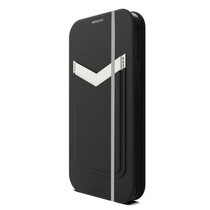 EFM Miami Leather Wallet Case Armour with D3O For iPhone 13 Pro Max - Smoke Black