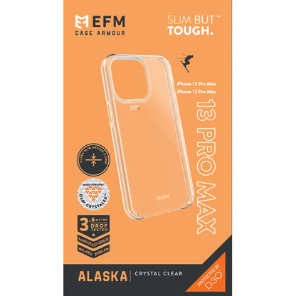 EFM Alaska Case Armour with D3O Crystalex For iPhone 13 Pro Max - Clear
