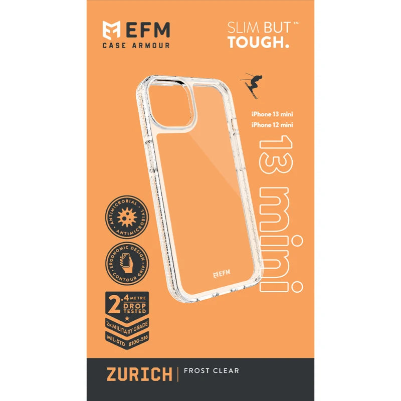 EFM Zurich Case Armour For iPhone 13 mini (5.4") - Frost Clear