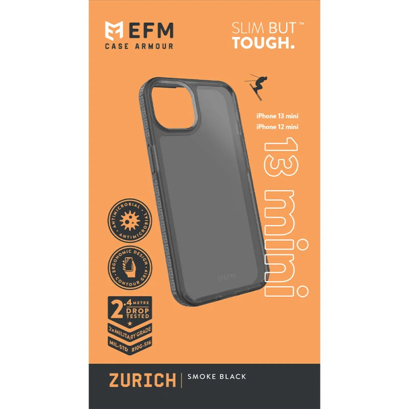 EFM Zurich Case Armour For iPhone 13 mini - Smoke Black