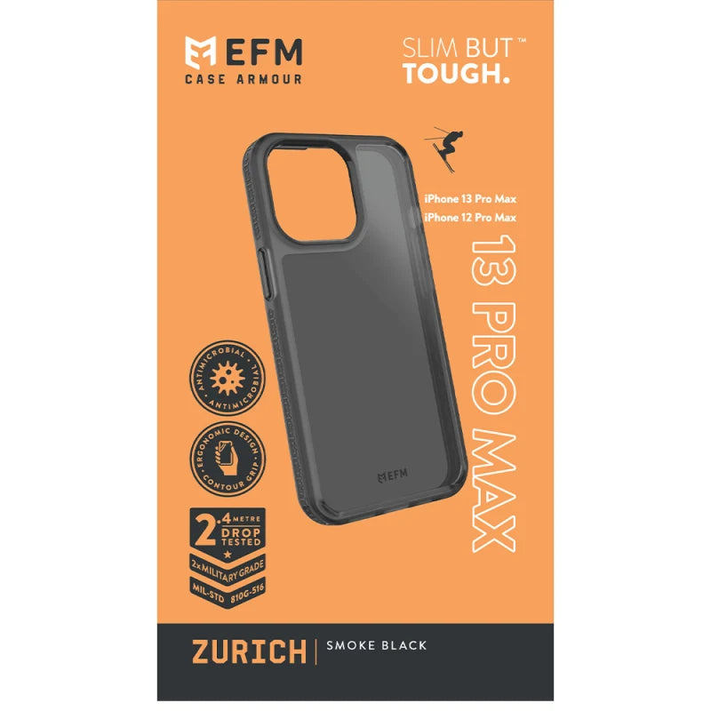 EFM Zurich Case Armour For iPhone 13 Pro Max - Smoke Black