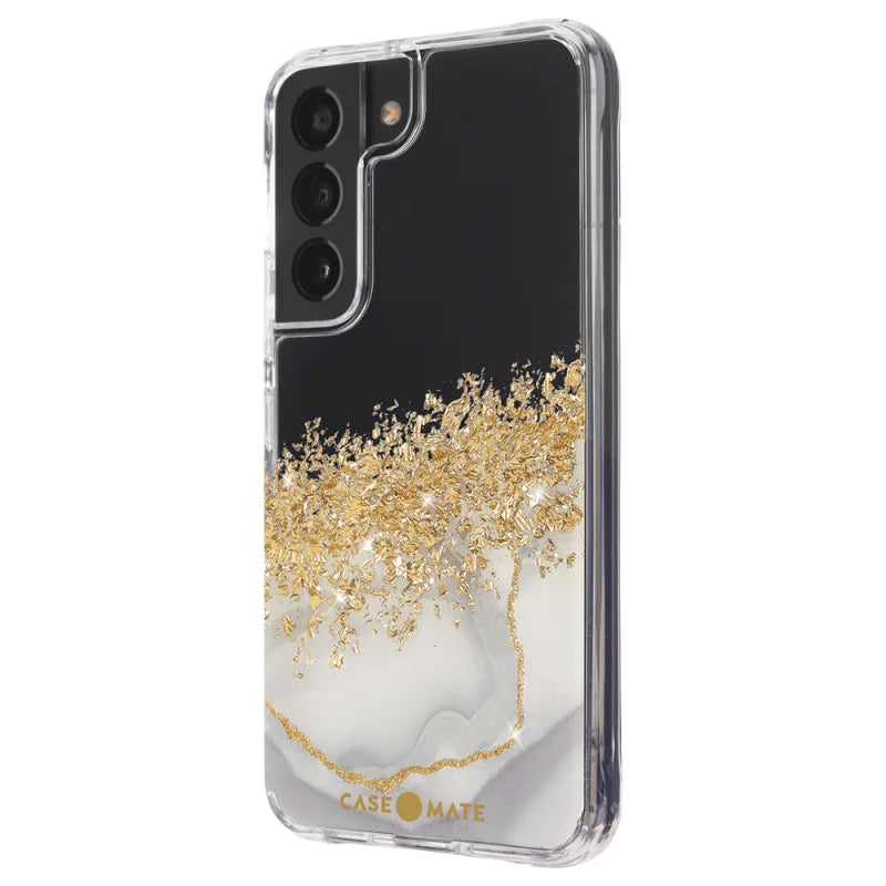 Case-Mate Karat Marble Case For Samsung Galaxy S22 (6.1) - White Marble