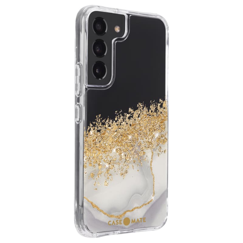 Case-Mate Karat Marble Case For Samsung Galaxy S22 (6.1) - White Marble