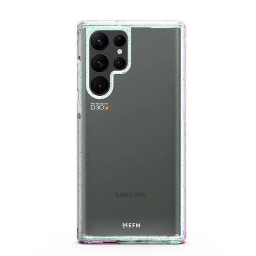 EFM Aspen Case Armour with D3O Crystalex For Samsung Galaxy S22 Ultra - Glitter/Pearl