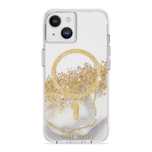 Case-Mate Karat Marble Case For iPhone 14 (6.1") - White Marble