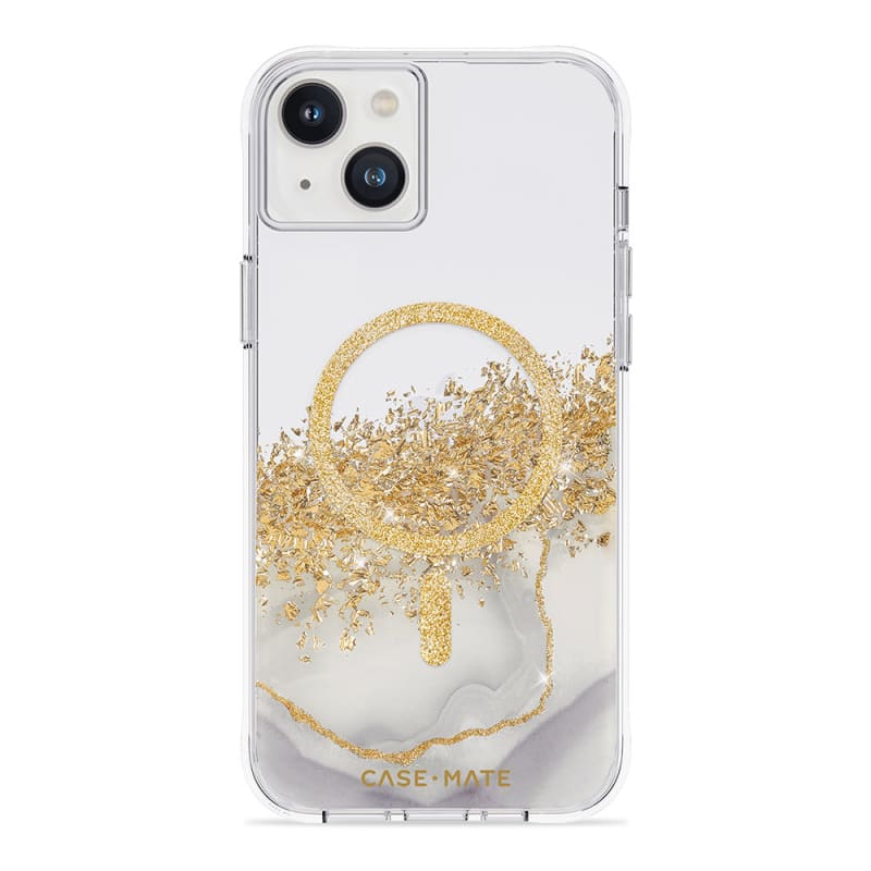Case-Mate Karat Marble Case For iPhone 14 Plus (6.7") - White Marble