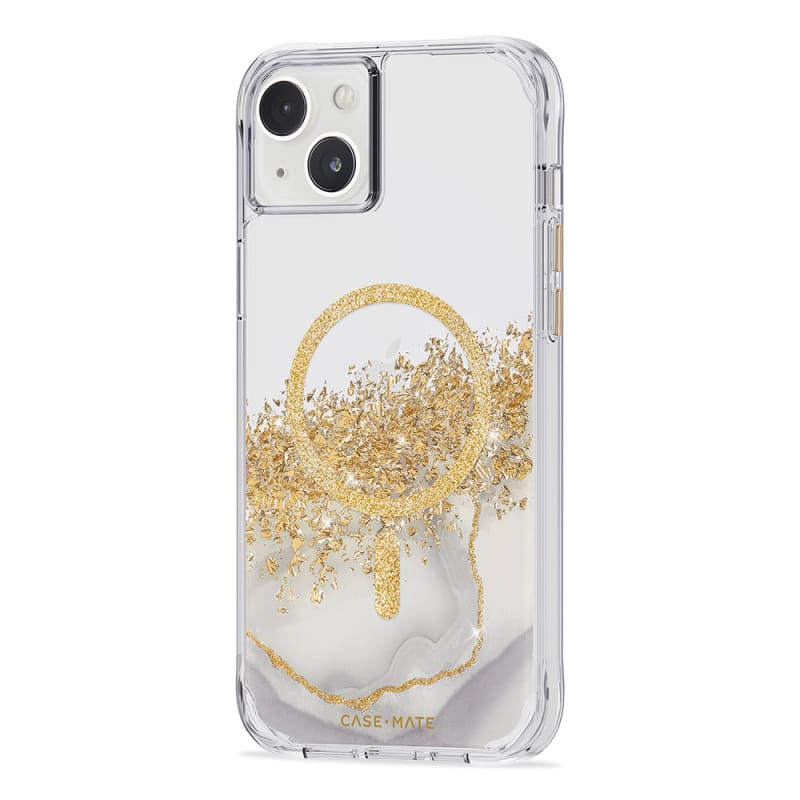 Case-Mate Karat Marble Case For iPhone 14 Plus (6.7") - White Marble