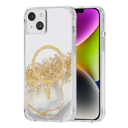Case-Mate Karat Marble Case For iPhone 14 Plus (6.7") - White Marble