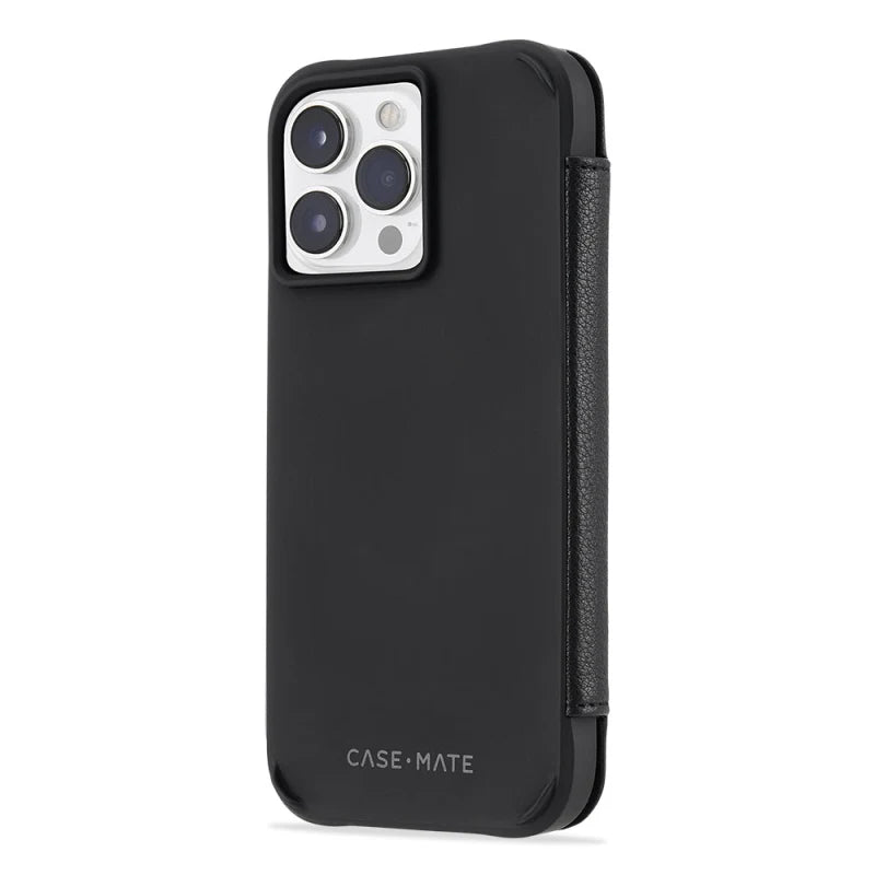 Case-Mate Wallet Folio Case - MagSafe For iPhone 14 Pro Max (6.7") - Black