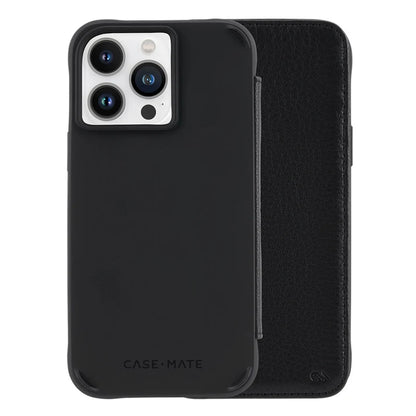 Case-Mate Wallet Folio Case - MagSafe For iPhone 14 Pro Max (6.7") - Black