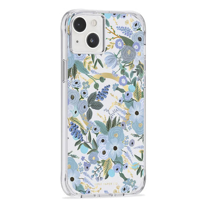 Case-Mate Rifle Paper Case - MagSafe For iPhone 14 Plus (6.7") - Garden Party Blue