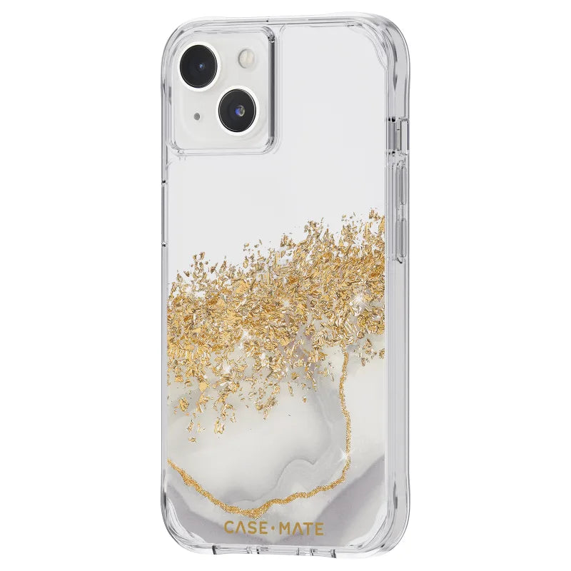 Case-Mate Karat Marble Case For iPhone 14 (6.1") - White Marble