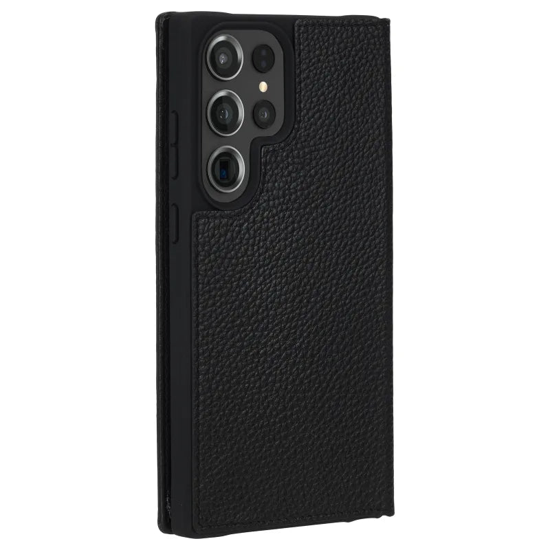 Case-Mate Wallet Folio Antimicrobial Case For Samsung Galaxy S23 Ultra - Black