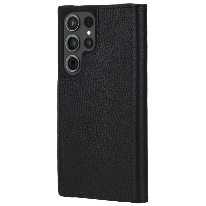 Case-Mate Wallet Folio Antimicrobial Case For Samsung Galaxy S23 Ultra - Black