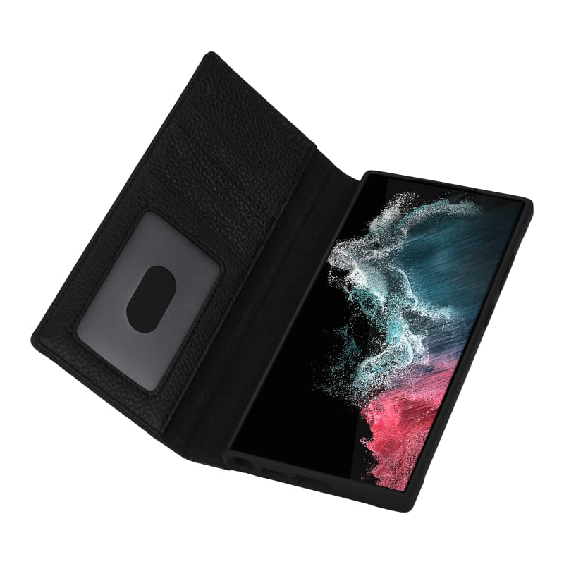 Case-Mate Wallet Folio Antimicrobial Case For Samsung Galaxy S23 Ultra - Black