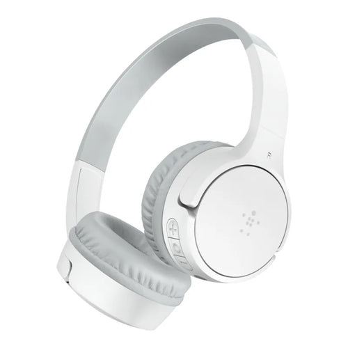 Belkin SoundForm Mini Wireless On-Ear Headphones for Kids - White