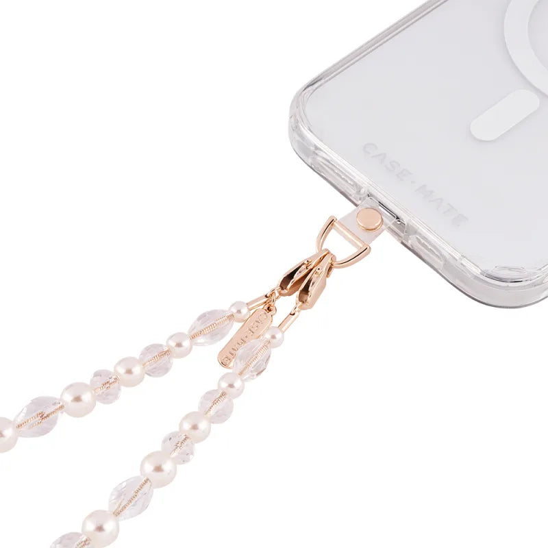 Case-Mate Beaded Phone Wristlet Universal - Crystal Pearl