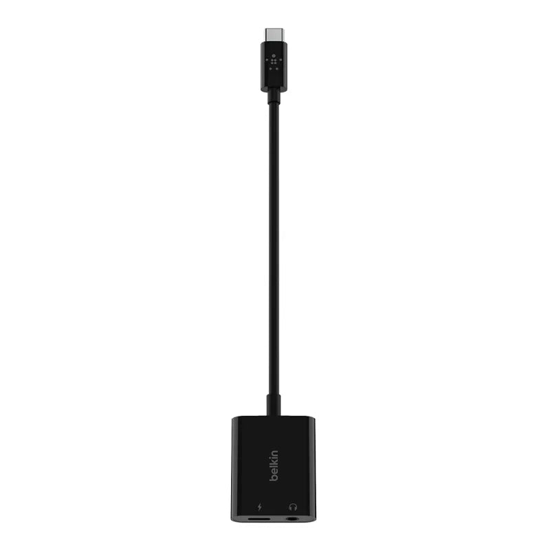 Belkin ROCKSTAR 3.5mm Audio plus USB-C Charge Adapter