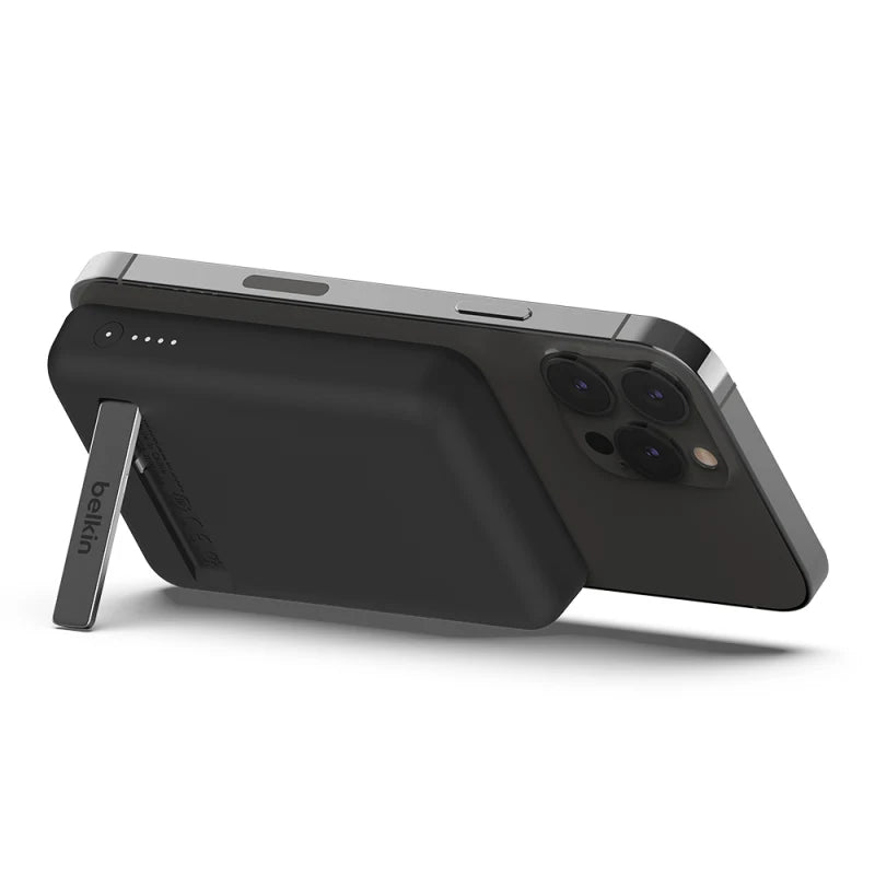 Belkin BoostCharge Magnetic Wireless Power Bank 5k + Stand Black